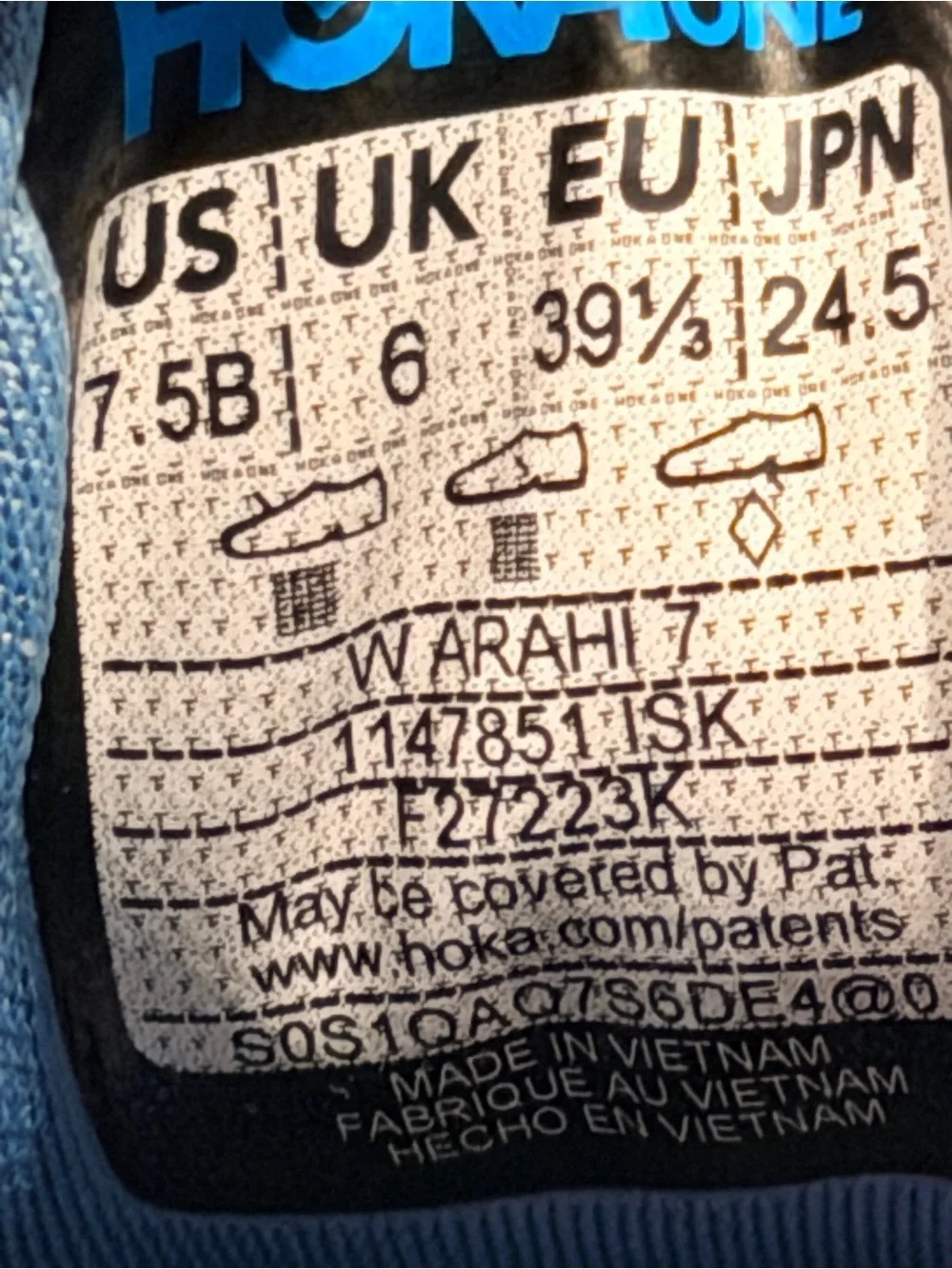 Hoka brand size